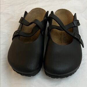 Birkenstock Black Mules with Straps